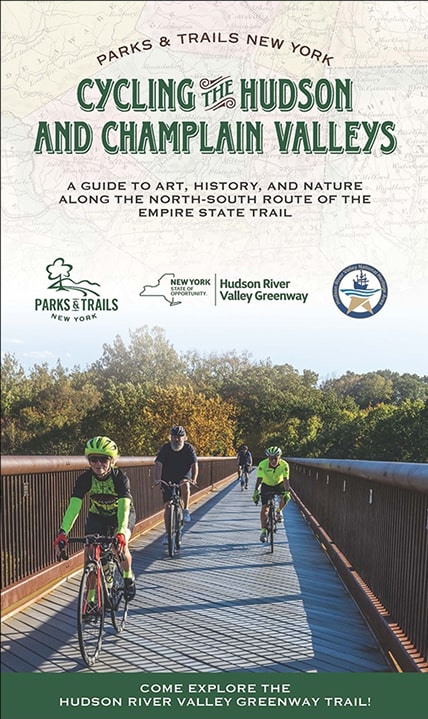 Guidebook cover for Cycle the Hudson and Champlain Valleys