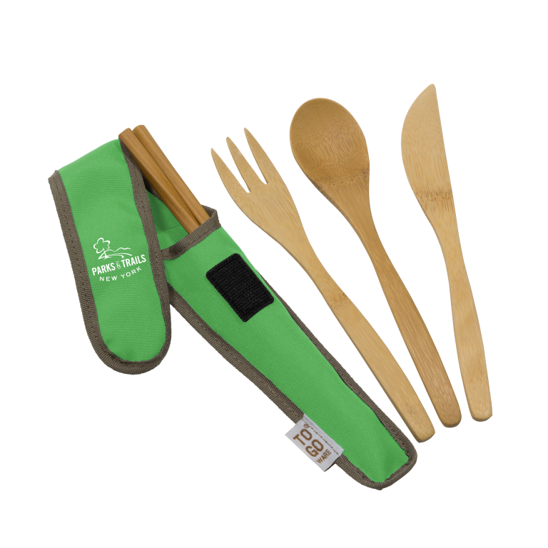 PTNY bamboo to-go silverware set
