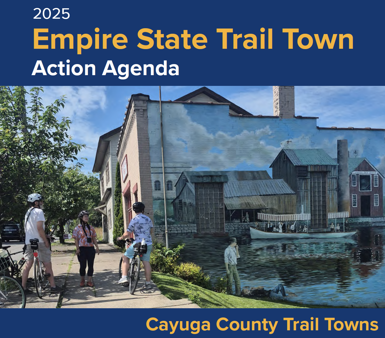 cover of cayuga county trail towns action agenda